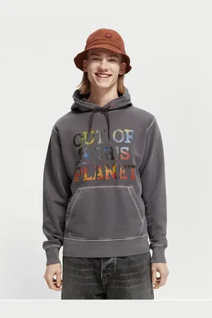 Scotch&Soda Šedá pánská mikina s kapucí