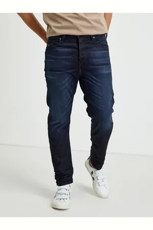 Diesel Tmavě modré pánské straight fit džíny Vider