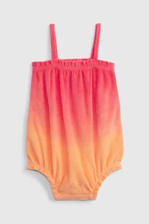 GAP Růžové baby froté body na ramínka