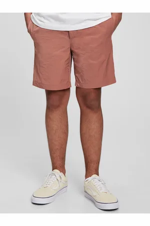 GAP Hnědé klučičí kraťasy Teen s pružným pasem