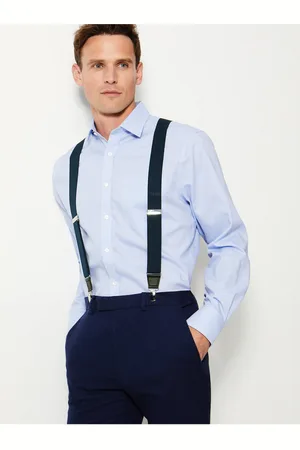 Marks & Spencer Tmavě mordé pánské šle