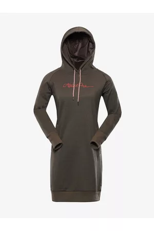 Alpine Dámské podzimní šaty s kapucí LAKIA 2