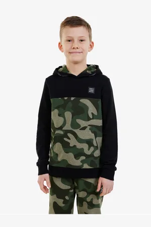 sam 73 Černá klučičí vzorovaná mikina Danny