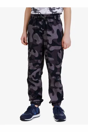 sam 73 Černé klučičí army kalhoty Gregory