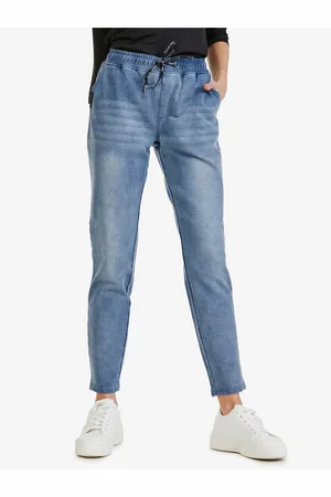 sam 73 Modré dámské straight fit džíny Tyra