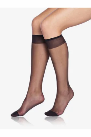 Bellinda Černé dámské silonkové podkolenky FLY KNEE HIGHS 15 DEN