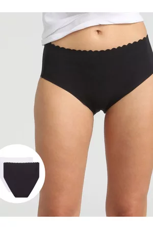 Dim Ženy Body - Sada dvou dámských kalhotek v černé a bílé barvě BODY TOUCH