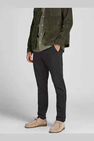 JACK & JONES Černé chino kalhoty Marco
