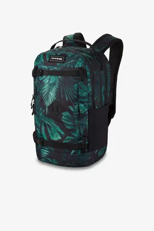 Dakine Zeleno-černý vzorovaný batoh Urban Mission 23 l