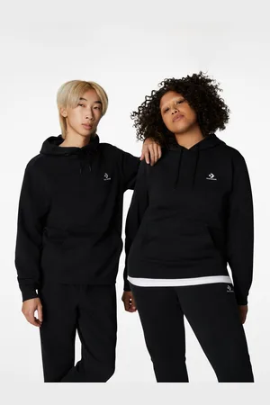 Converse Černá unisex mikina s kapucí