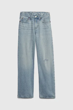 GAP Světle modré klučičí straight fit džíny