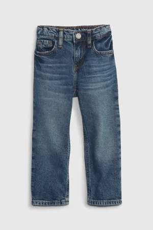GAP Tmavě modré holčičí straight fit džíny