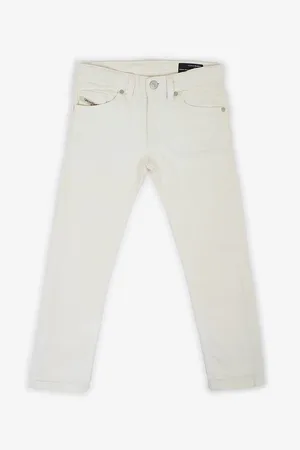 Diesel Krémové klučičí slim fit džíny