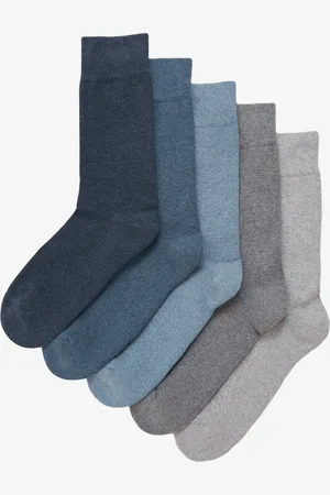 Marks & Spencer Sada pěti párů pánských ponožek s technologií Cool & Fresh™ v modré a šedé barvě