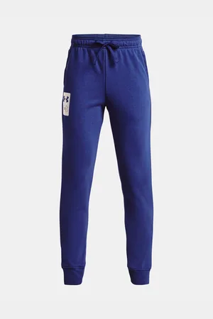 Under Armour Modré klučičí tepláky UA Rival Terry Joggers