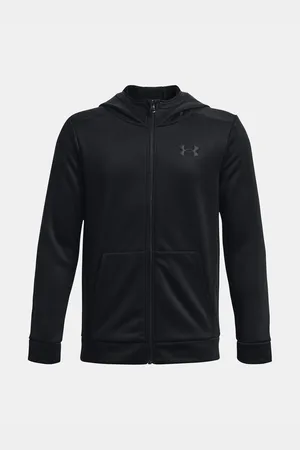 Under Armour Černá klučičí mikina UA Armour Fleece FZ