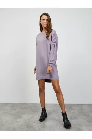 ZOOT.lab Světle fialové mikinové basic šaty Sloane