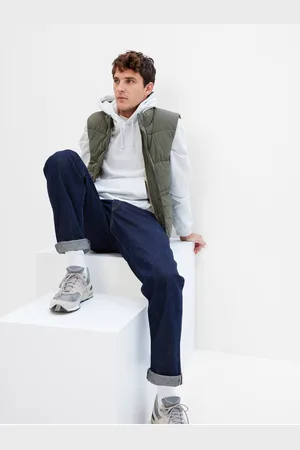 GAP Tmavě modré pánské straight fit džíny