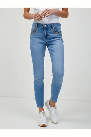 ORSAY Světle modré zkrácené skinny fit džíny