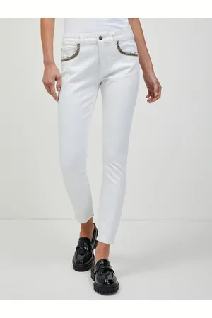 ORSAY Bílé zkrácené skinny fit džíny