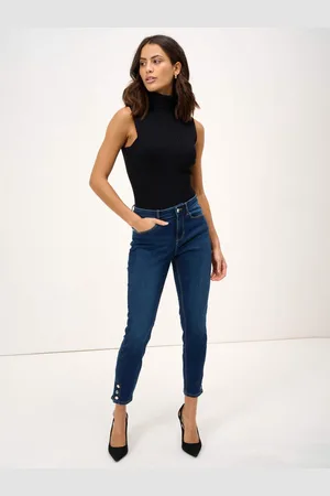 ORSAY Tmavě modré slim fit džíny