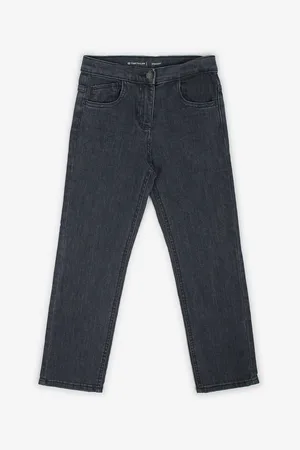 TOM TAILOR Tmavě šedé holčičí straight fit džíny