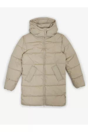 TOM TAILOR Dívky Lyžařské vybavení - Světle šedý holčičí prošívaný zimní kabát s odepínací kapucí