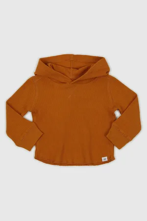 GAP Oranžové klučičí tričko s kapucí
