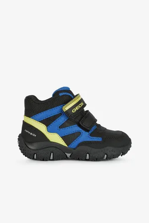 Geox Modro-černé klučičí zateplené kotníkové boty Baltic