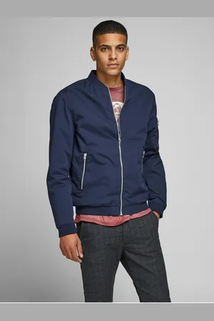 JACK & JONES Tmavě modrý voděodpudivý bomber Rush