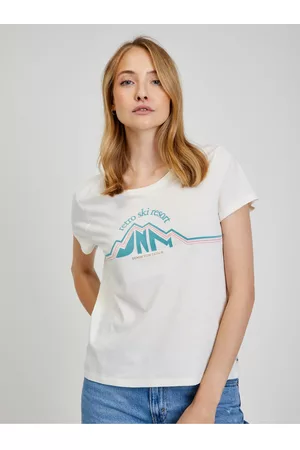 TOM TAILOR Ženy Trička - Bílé dámské tričko