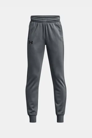 Under Armour Šedé klučičí tepláky UA Armour Fleece Joggers