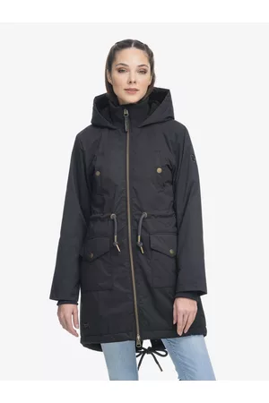 Ragwear Černá dámská parka s kapucí Crescend