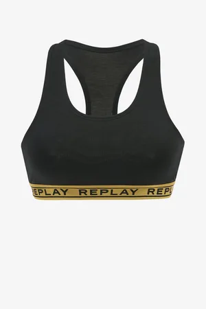 Replay Černá dámská sportovní podprsenka