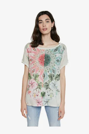 Desigual Béžové tričko TS Copenhague