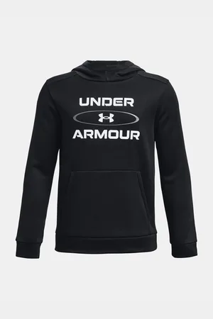 Under Armour Černá klučičí mikina UA Armour Fleece Graphic HD
