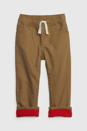 GAP Hnědé klučičí zateplené džíny