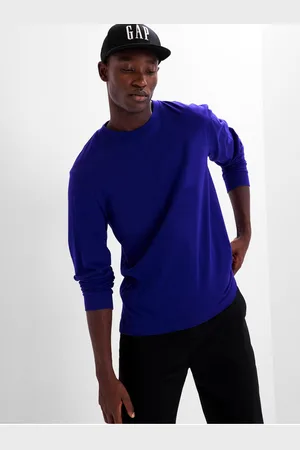 GAP Tmavě modré pánské basic tričko