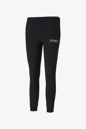 PUMA Černé holčičí tepláky Alpha