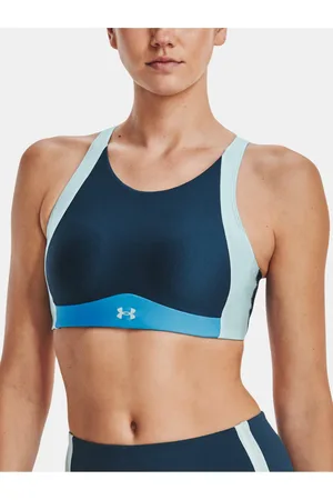 Under Armour Dámská podprsenka UA Infinity Mid High Neck Shine