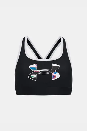 Under Armour Černá holčičí sportovní podprsenka G Crossback Graphic