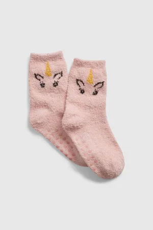 GAP Růžové holčičí vzorované ponožky