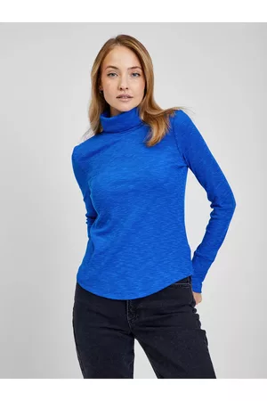GAP Modré dámské tričko s rolákem