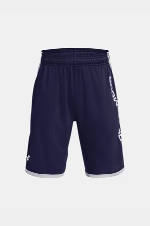Under Armour Tmavě modré klučičí kraťasy Stunt 3.0