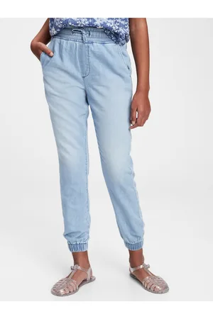 GAP Modré holčičí dětské džíny joggers with Washwell