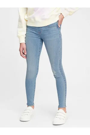 GAP Modré holčičí džíny Jeggings pull-on with stretch
