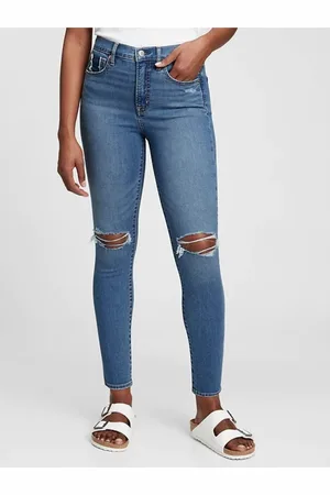 GAP Modré dámské džíny true skinny med heller dest