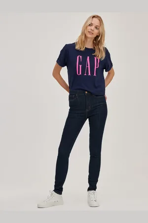 GAP Modré dámské džíny skinny high rise