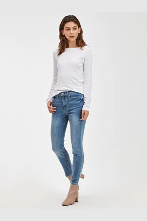 GAP Modré dámské džíny skinny high rise billy