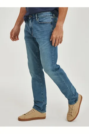 GAP Modré pánské džíny straight taper fairfax medium